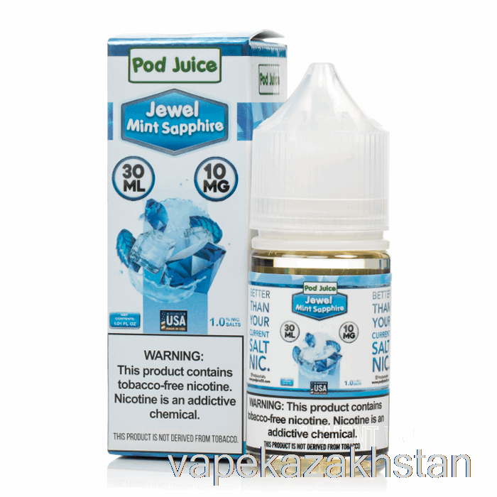 Vape Disposable Jewel Mint Sapphire - Pod Juice - 30mL 35mg